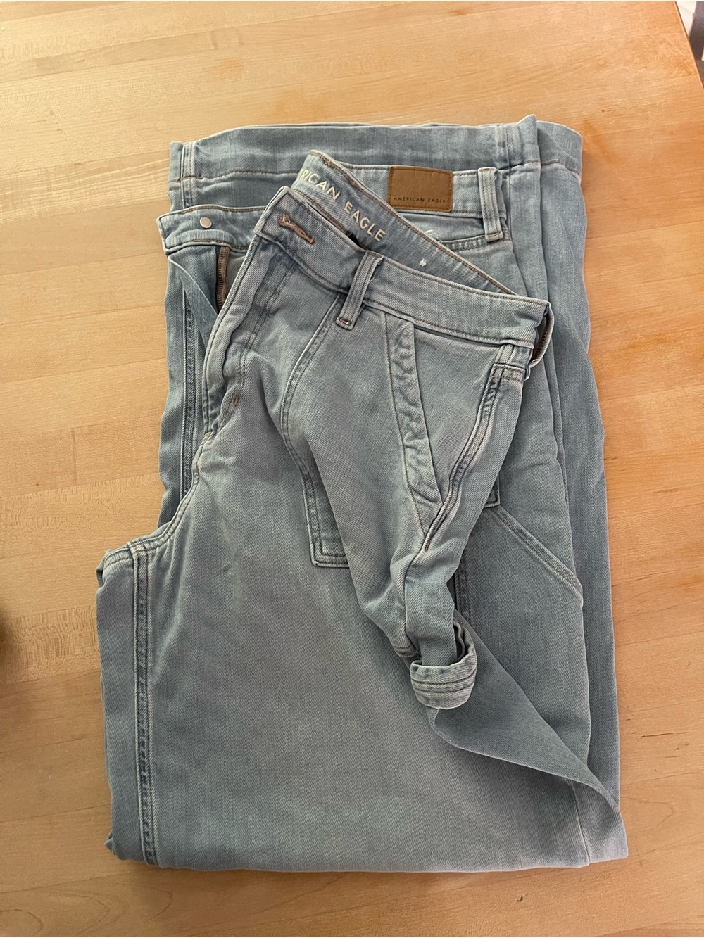 American Eagle Outfitters Women’s Super High Rise Baggy Wide Leg Jeans